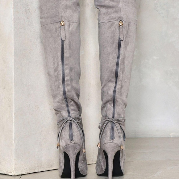 🦋HP🦋 NWOT Nasty Gal Over the knee Boots - Picture 4 of 4